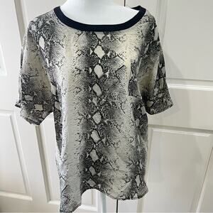 Gold Hawk snakeskin blouse, size L